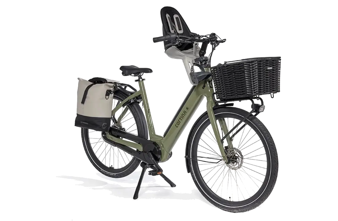 Cortina E-Common Family ActiveLine D57 ENV Urban Elektrische Stadsfietsen moss green