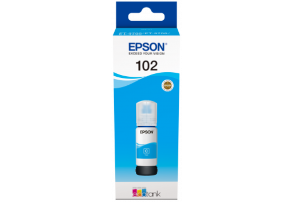 Epson Inktflesje Ecotank 102 Cyan - Inktcartridge