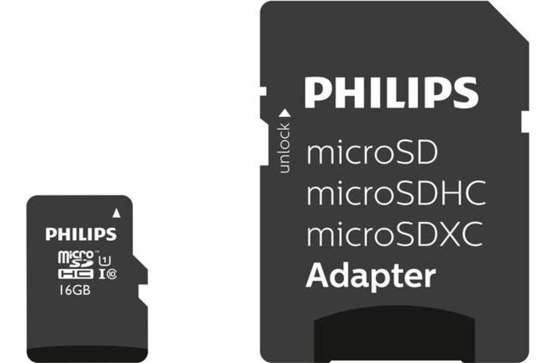 Philips 32GB Micro SDHC geheugenkaart - Micro SD kaart