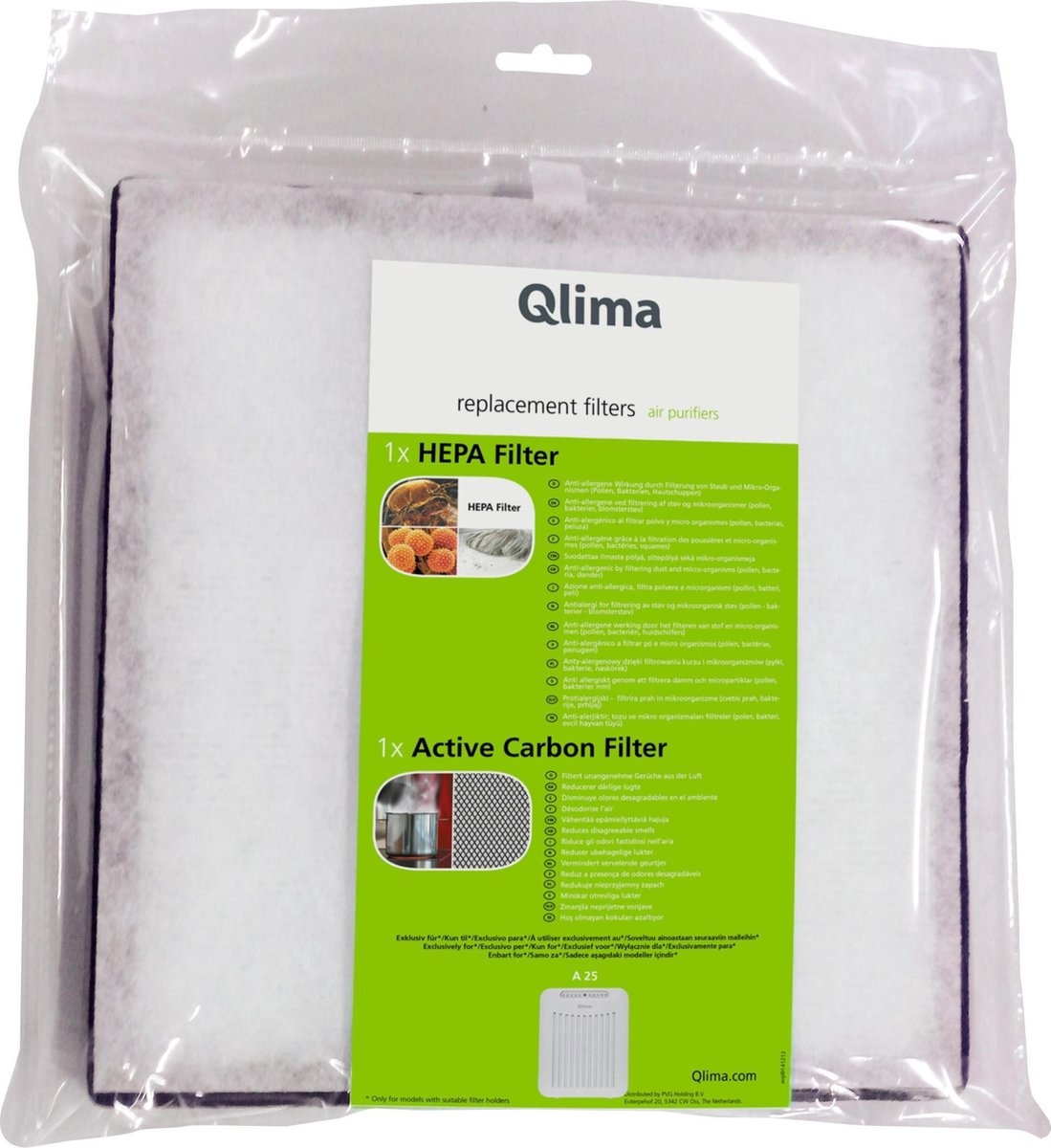 Qlima Filterset A25 - Luchtreiniger
