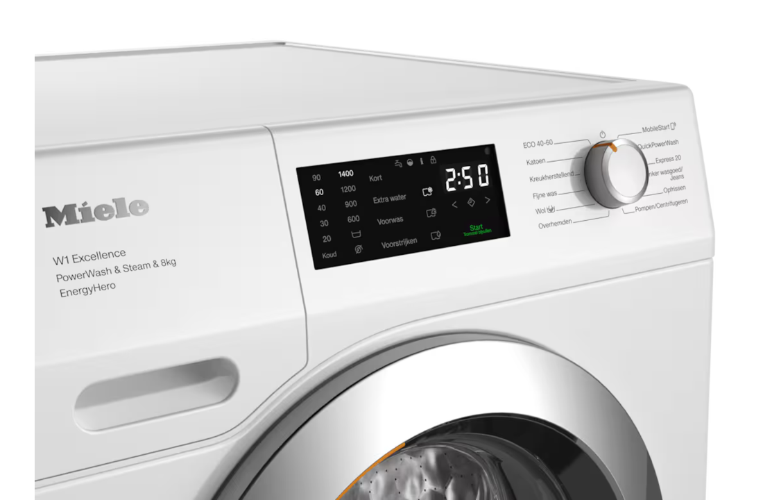 Miele WEE395 WPS PWash & Steam & 8kg Wasmachine.