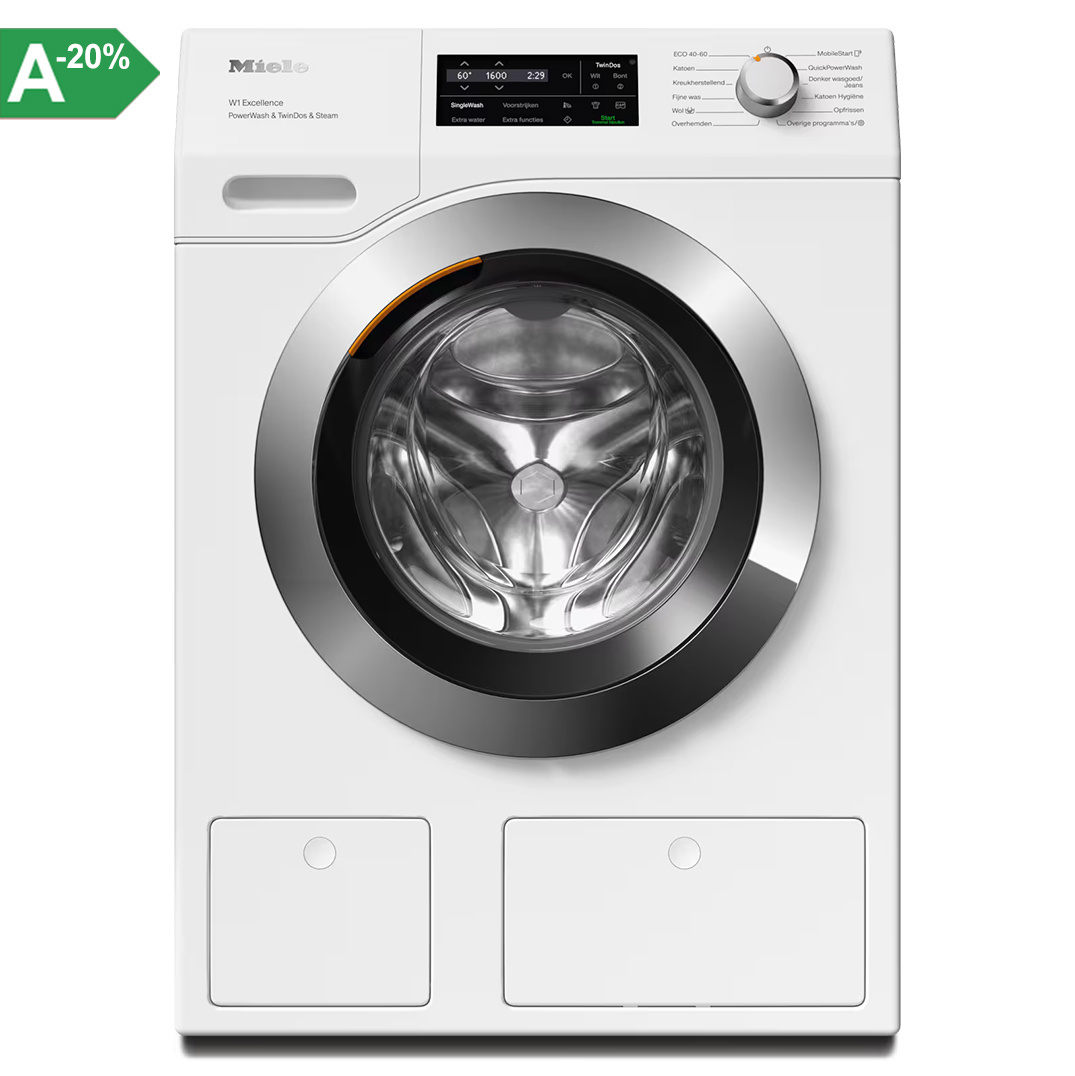 Miele WEJ895 WPS PWash & TDos & Steam Wasmachine.