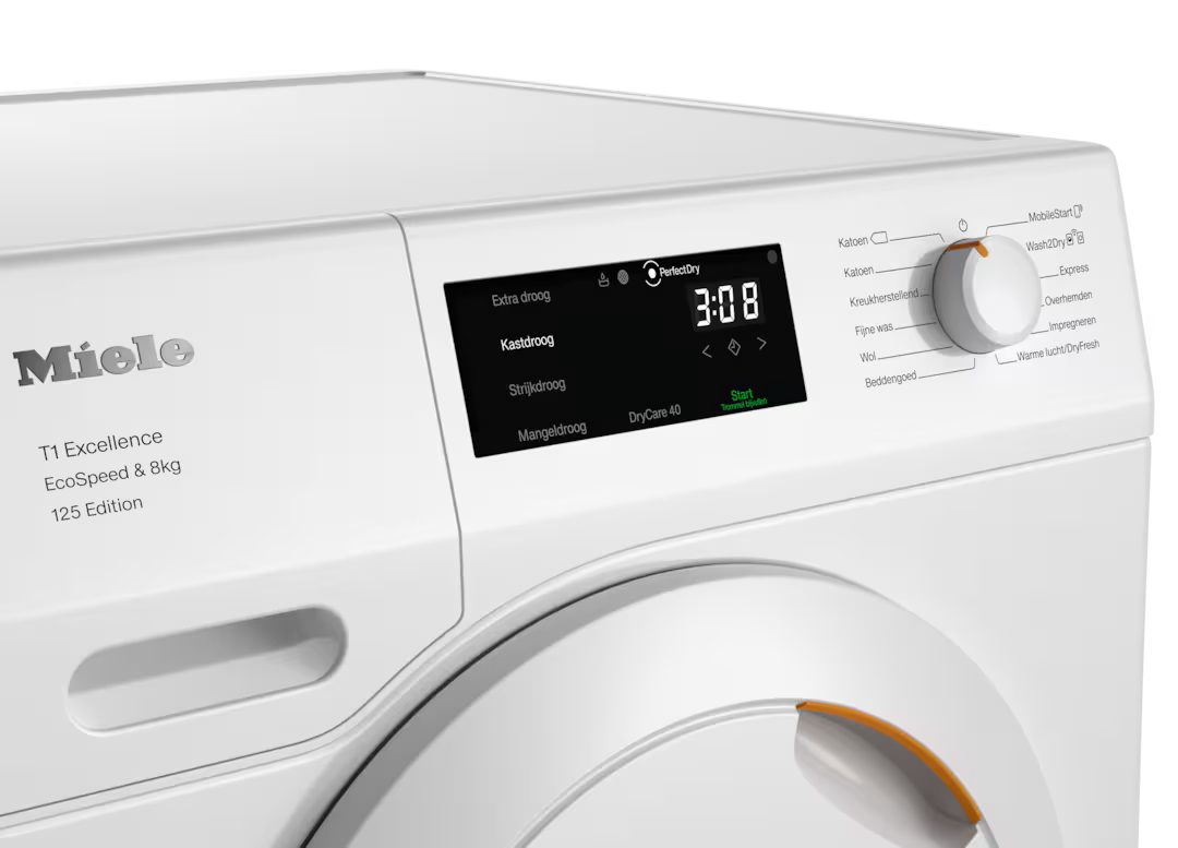 Miele TEC675WP 125 Edition Lotuswit Warmtepompdroger.