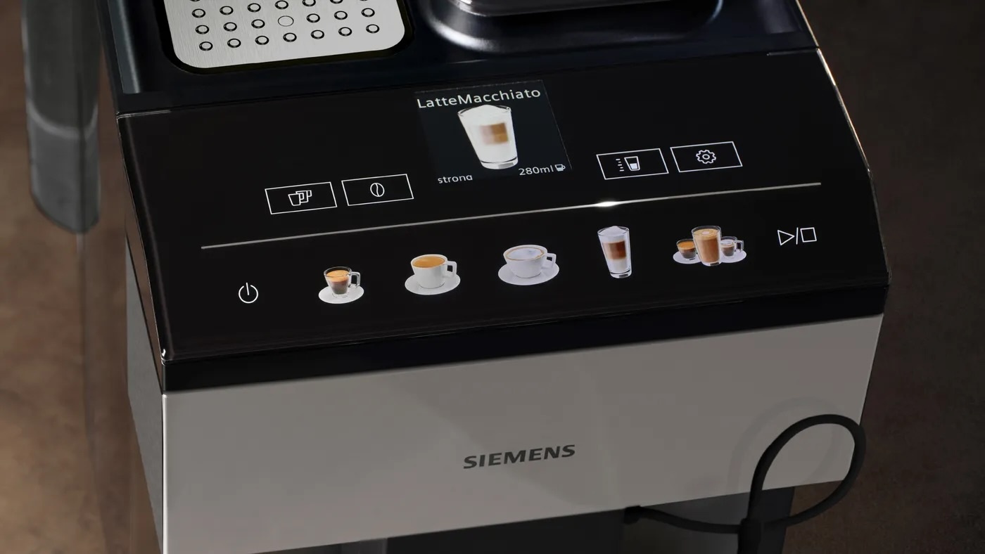 Siemens TP517DF3 Espresso volautomaat EQ500 extraKLASSE RVS, Zwart.