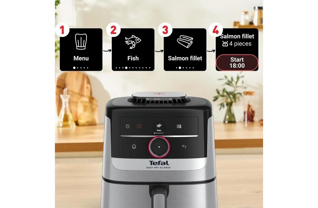 Tefal EY572D Easy Fry Smart & Silence - Hetelucht friteuse
