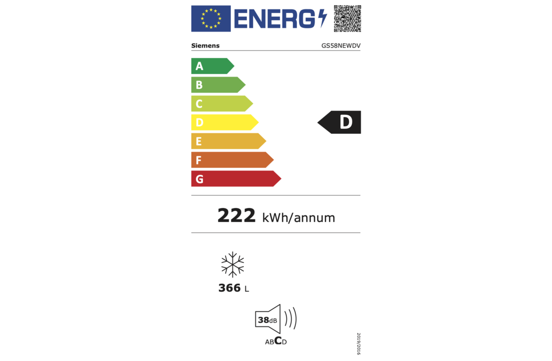 Siemens GS58NEWDV extraKlasse - Vrieskast