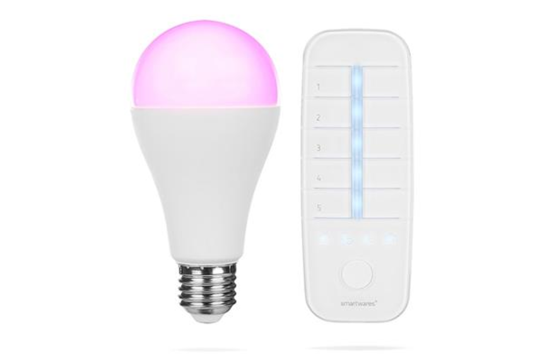 Smartwares HW1601R Slimme lamp E27 + afstandsbediening (Kleur) - Slimme lamp