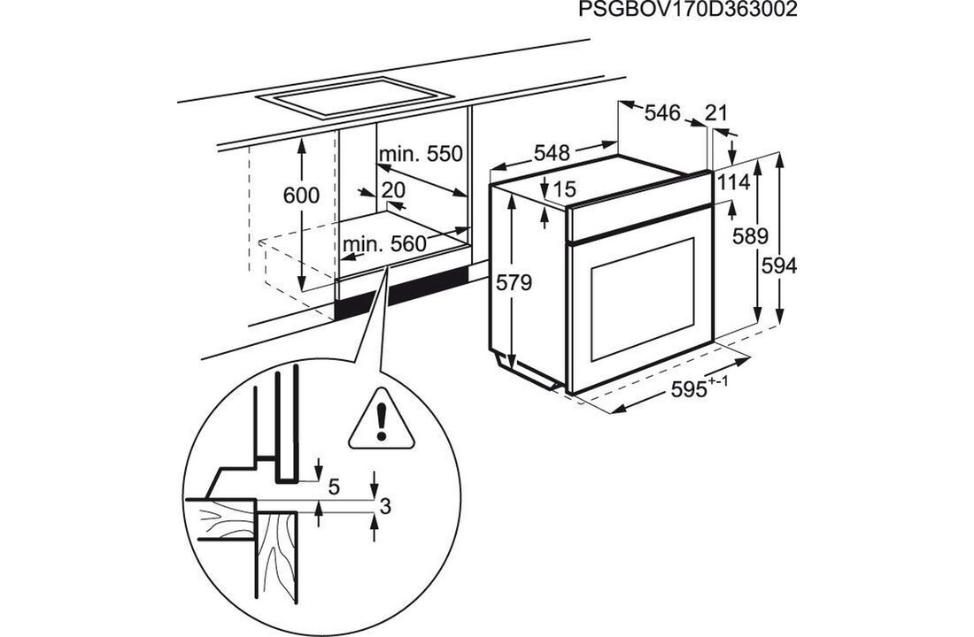 AEG BPB351020M - Inbouw oven