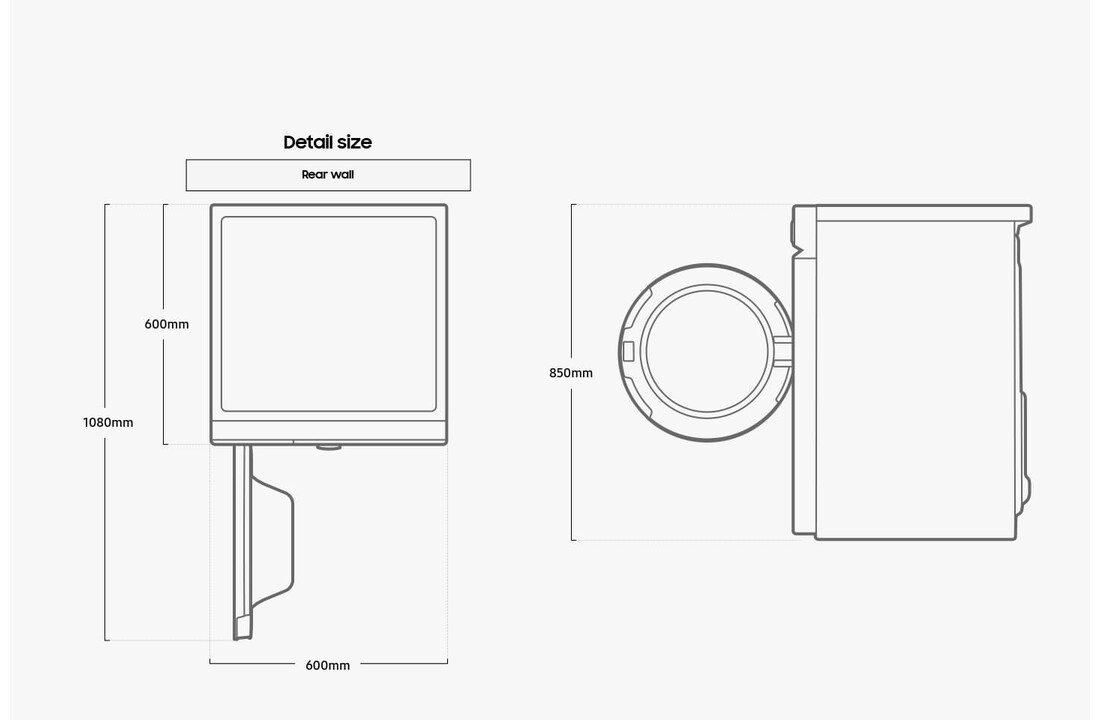 Samsung DV90BB5245AB Bespoke - Warmtepompdroger