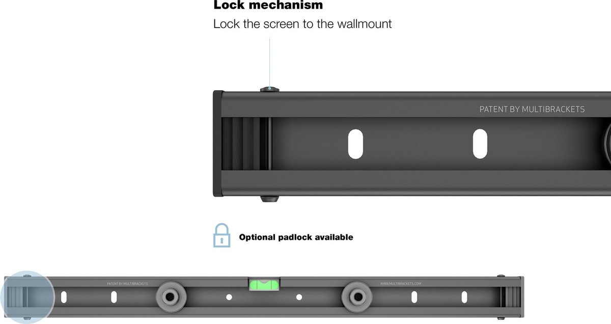 Multibrackets M Universal Wallmount Small Zwart - Muurbeugel