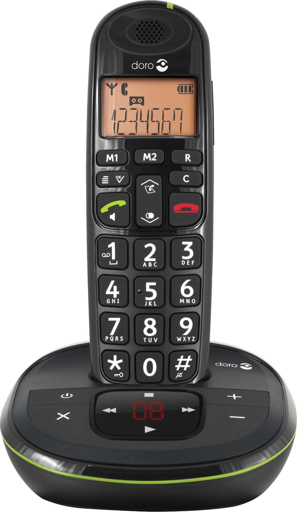 Doro PhoneEasy 105wr Zwart - Dect telefoon