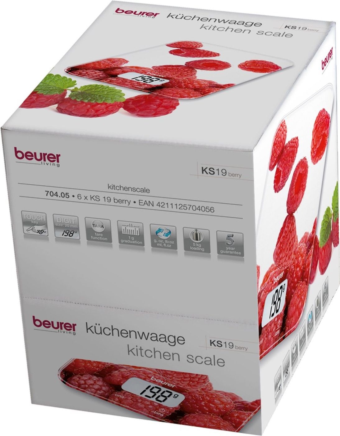 Beurer KS 19 Berry - Keukenweegschaal