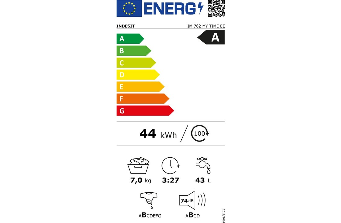 Indesit IM 762 MY TIME EE - Wasmachine