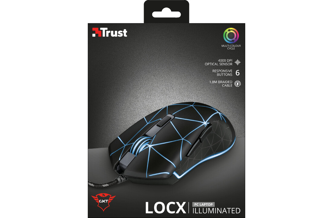 Trust GXT 133 Locx - Gaming Muis