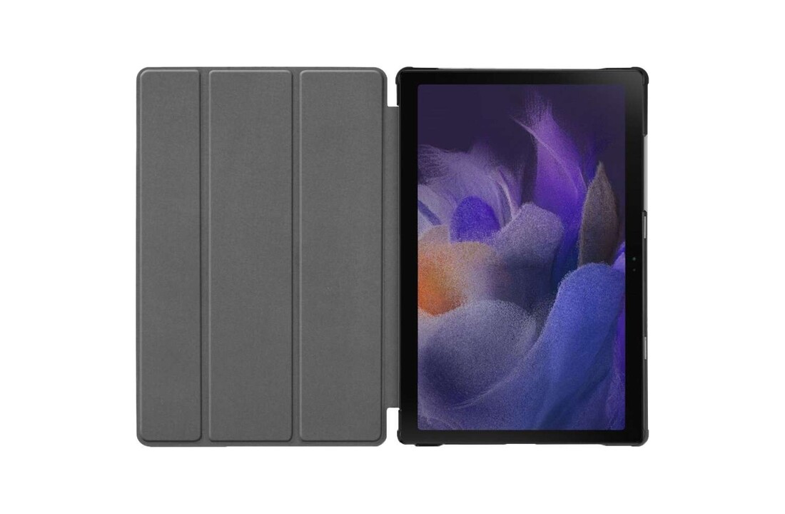 Just in Case Smart Tri-Fold Case - Samsung Galaxy Tab A8 - Zwart - Beschermhoes