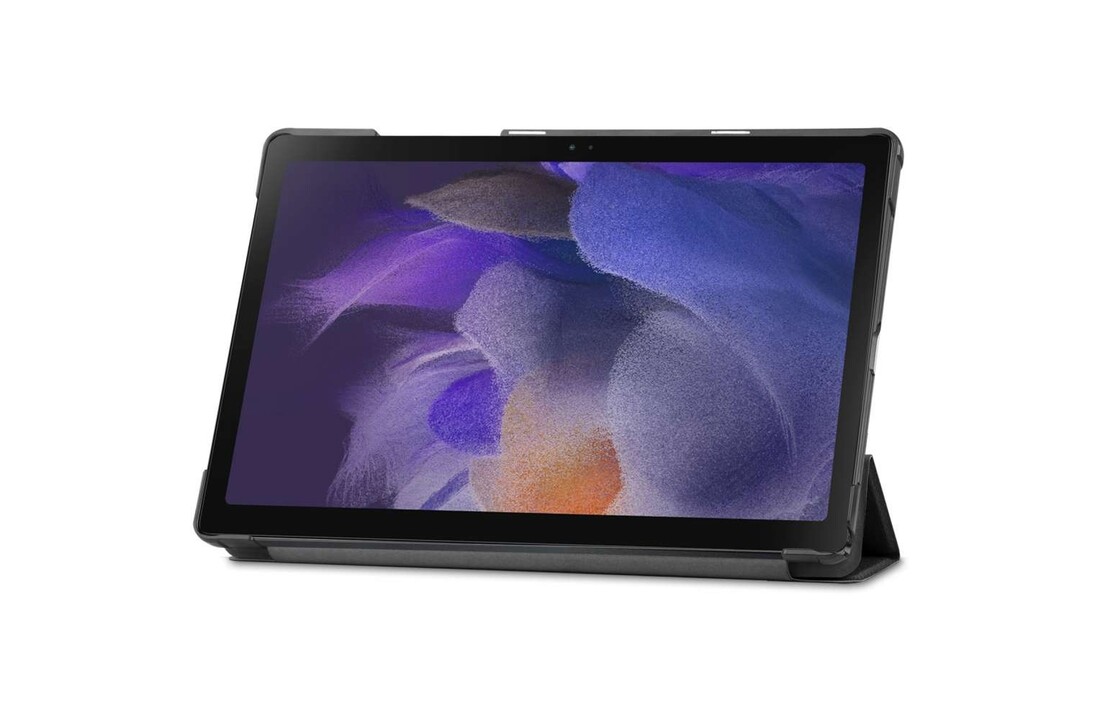 Just in Case Smart Tri-Fold Case - Samsung Galaxy Tab A8 - Zwart - Beschermhoes