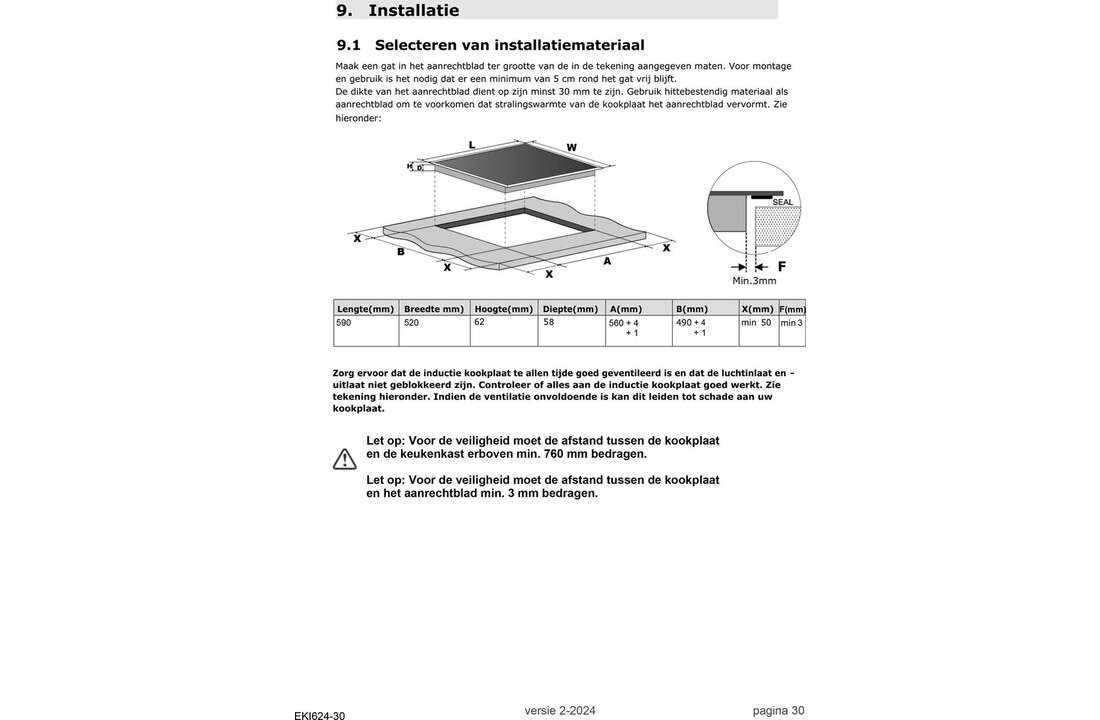 Exquisit EKI624-30 - Inductiekookplaat