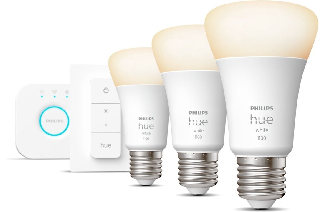 Philips Hue Starterkit White Ambiance E27 + Dimmer - Slimme lamp