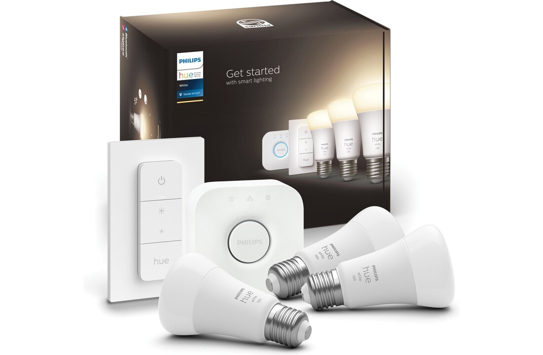 Philips Hue Starterkit White Ambiance E27 + Dimmer - Slimme lamp
