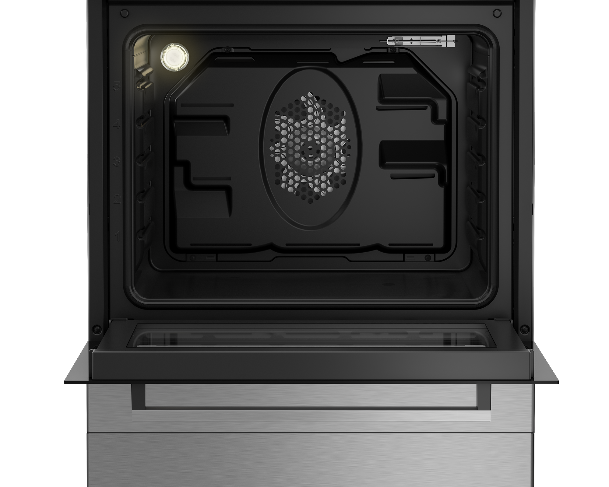 Beko FSM67010GX - keramisch fornuis RVS.