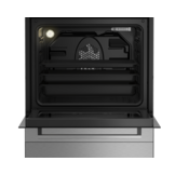 Beko FSM67010GX - keramisch fornuis RVS.