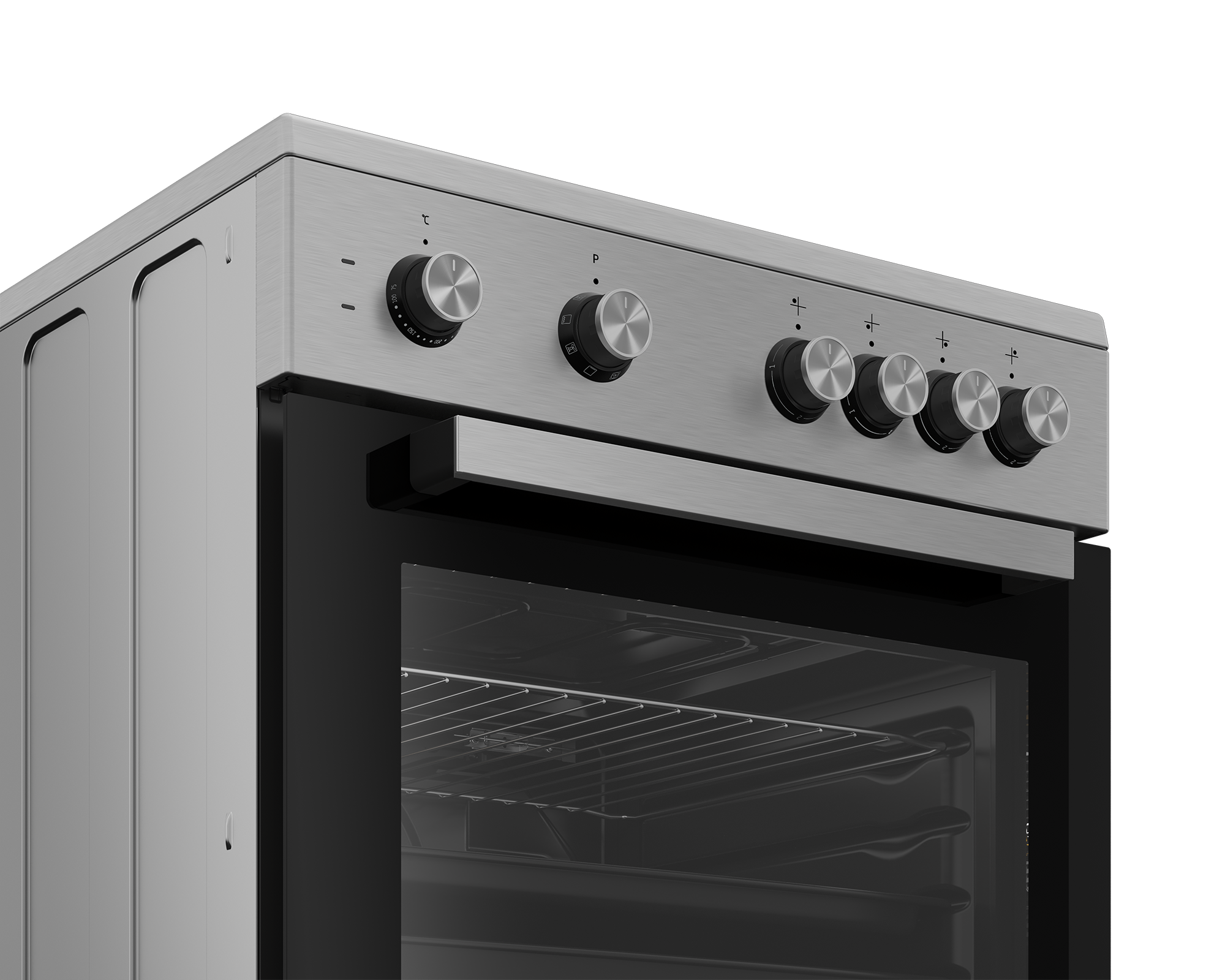 Beko FSM67010GX - keramisch fornuis RVS.