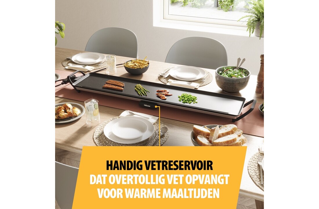 Tristar BP-2670 Tafel Grill Slim XXL - Grillplaat