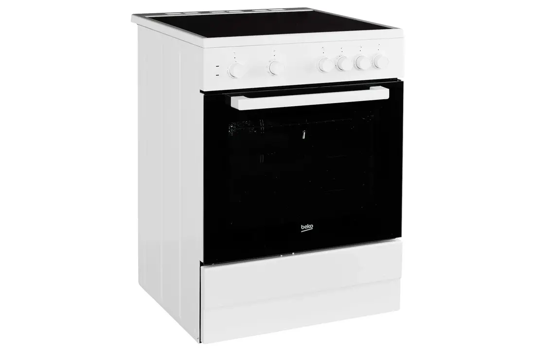 Beko FSM67010GX - keramisch fornuis wit.