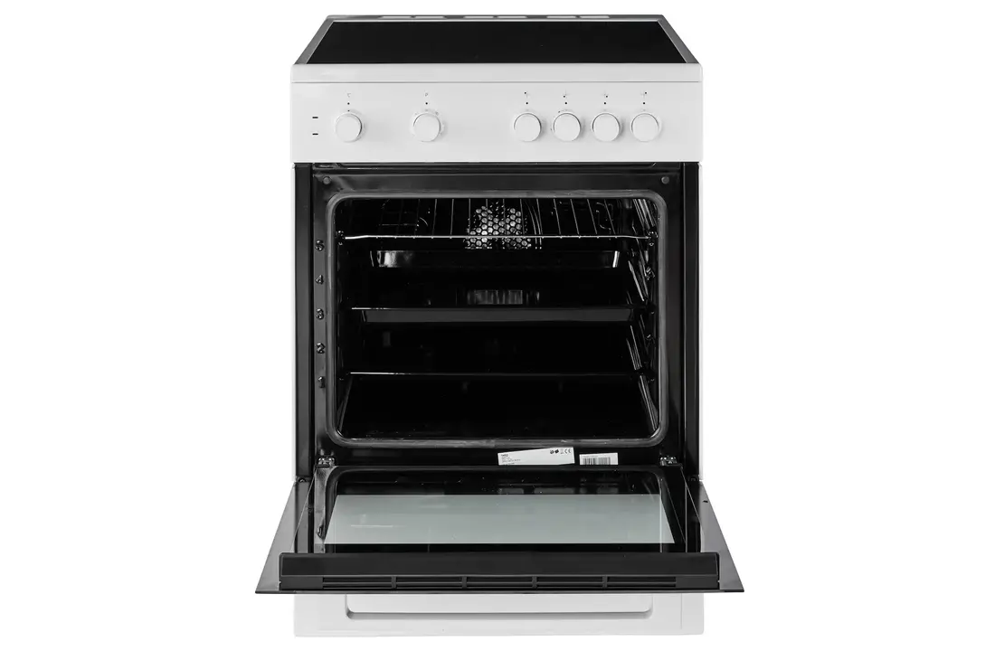 Beko FSM67010GX - keramisch fornuis wit.