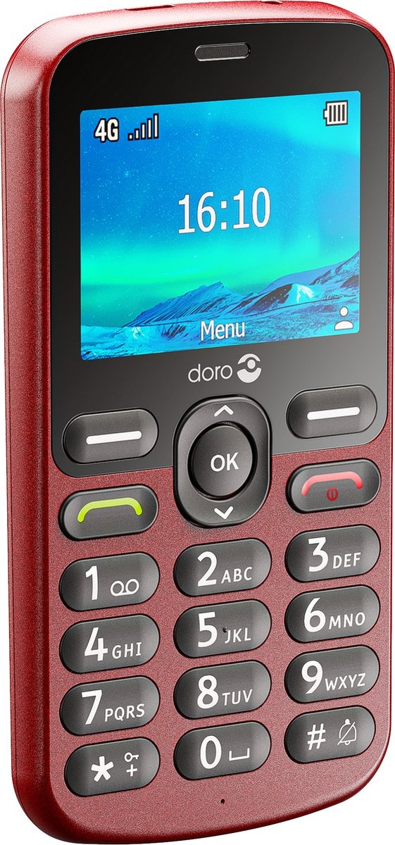 Doro 1880 4G Rood - Mobiele telefoon