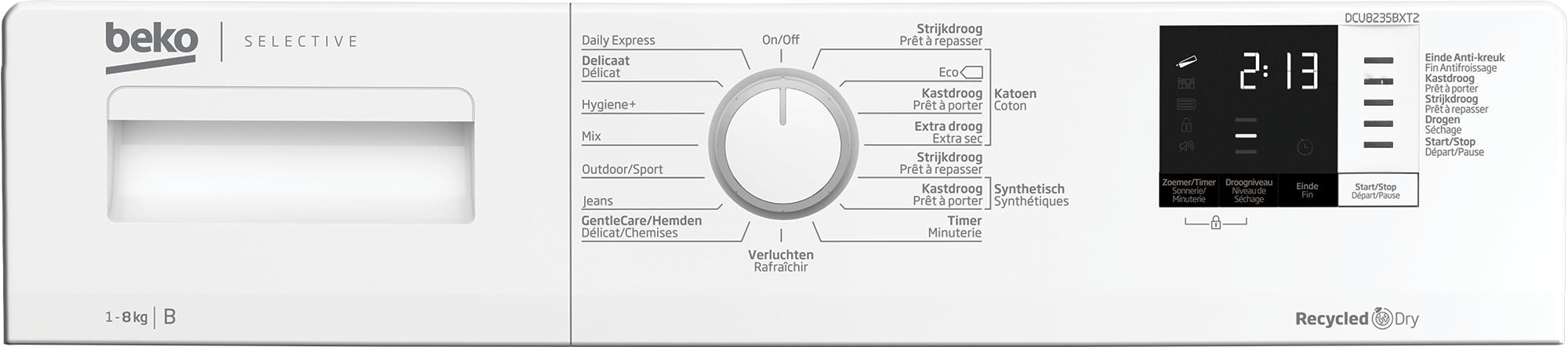 Beko DCU8235BXT2 - Condensdroger.