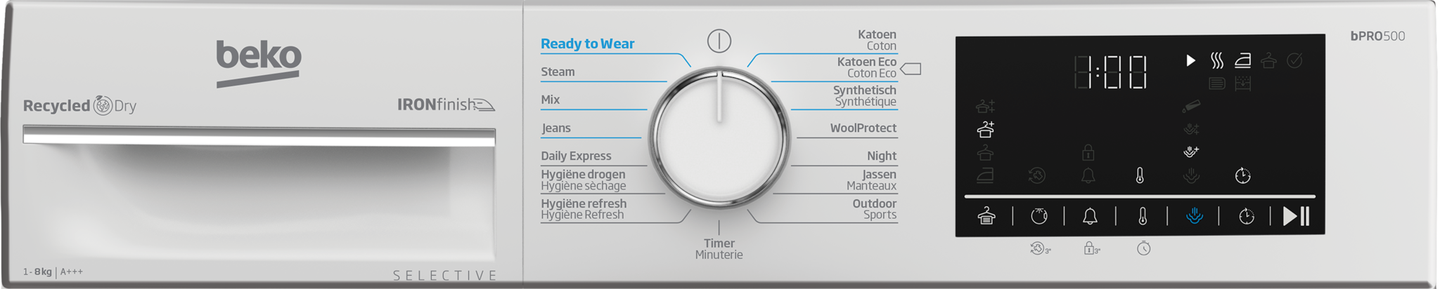 Beko B5T68243W2 - Warmtepompdroger.