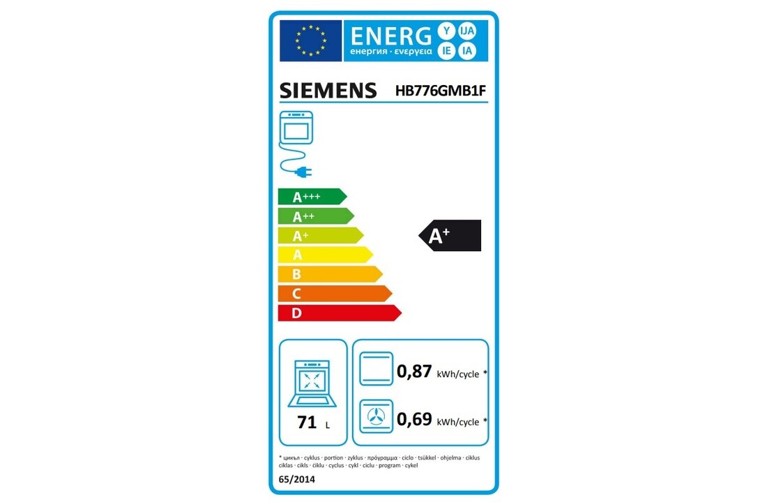 Siemens HB776GMB1F iQ700 extraKlasse - Inbouw oven