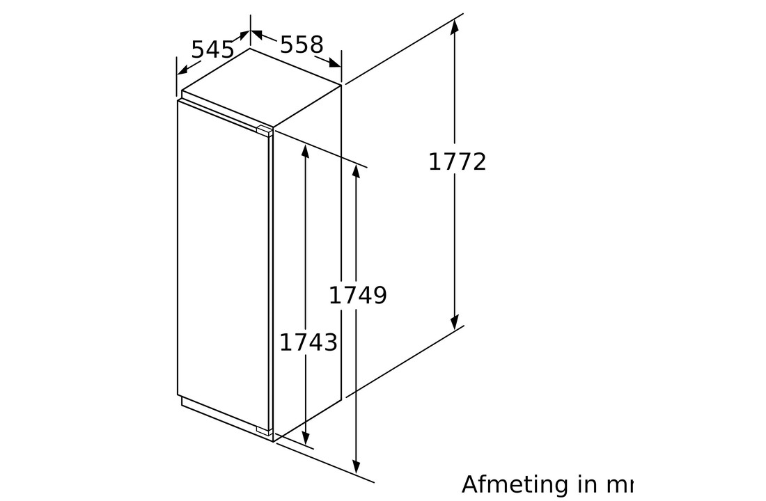 Siemens KI82LAFF0 - Inbouw koel-vriescombinatie