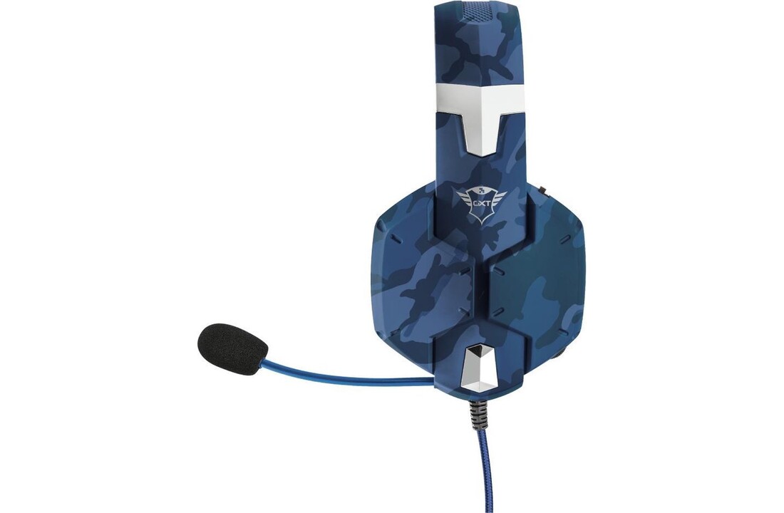 Trust GXT 322B Carus (Zwart/Blauw) - Gaming headset