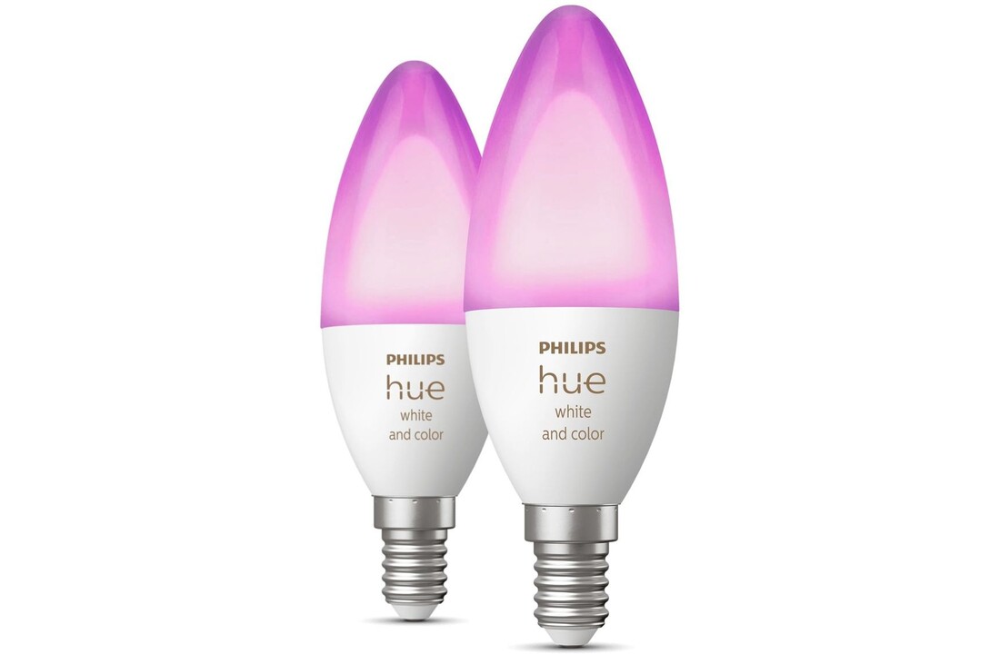 Philips Hue Losse kaarslamp E14 Duopak - Slimme lamp