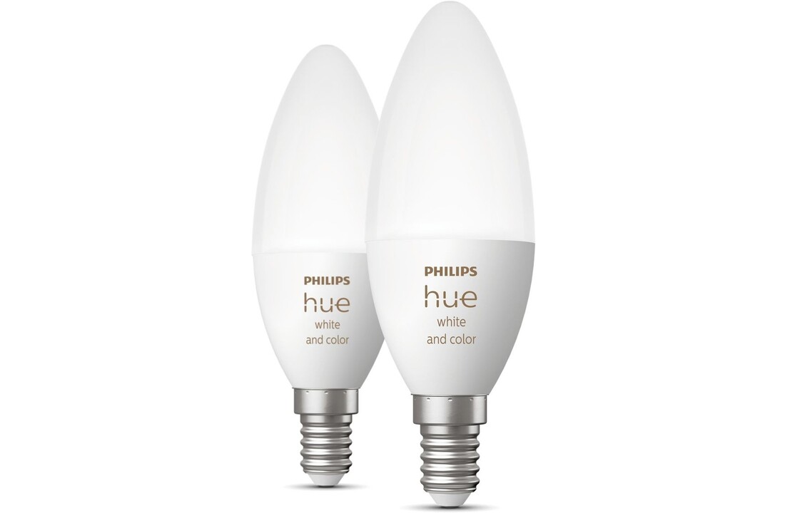 Philips Hue Losse kaarslamp E14 Duopak - Slimme lamp