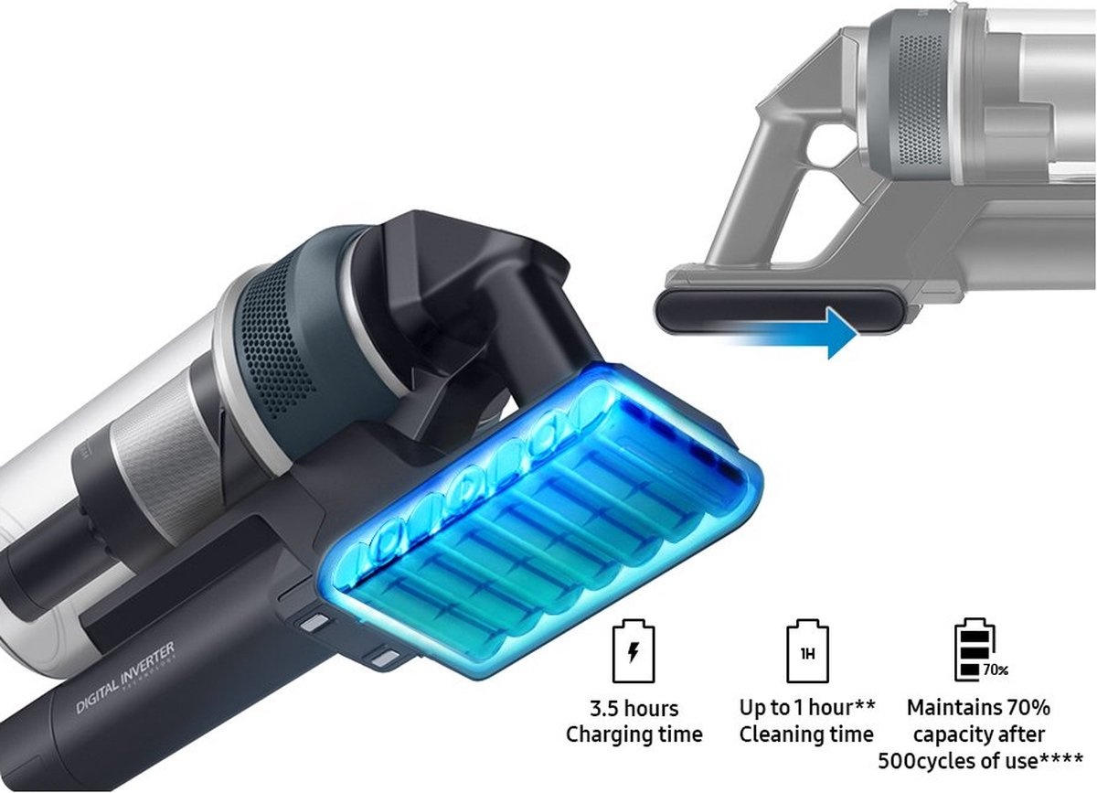 Samsung Jet 85 Complete steelstofzuiger VS20C8524TB - Steelstofzuiger
