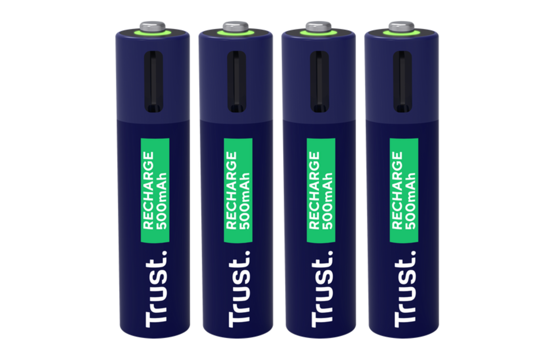 Trust USB-C oplaadbare AAA-batterijen (4-pack)