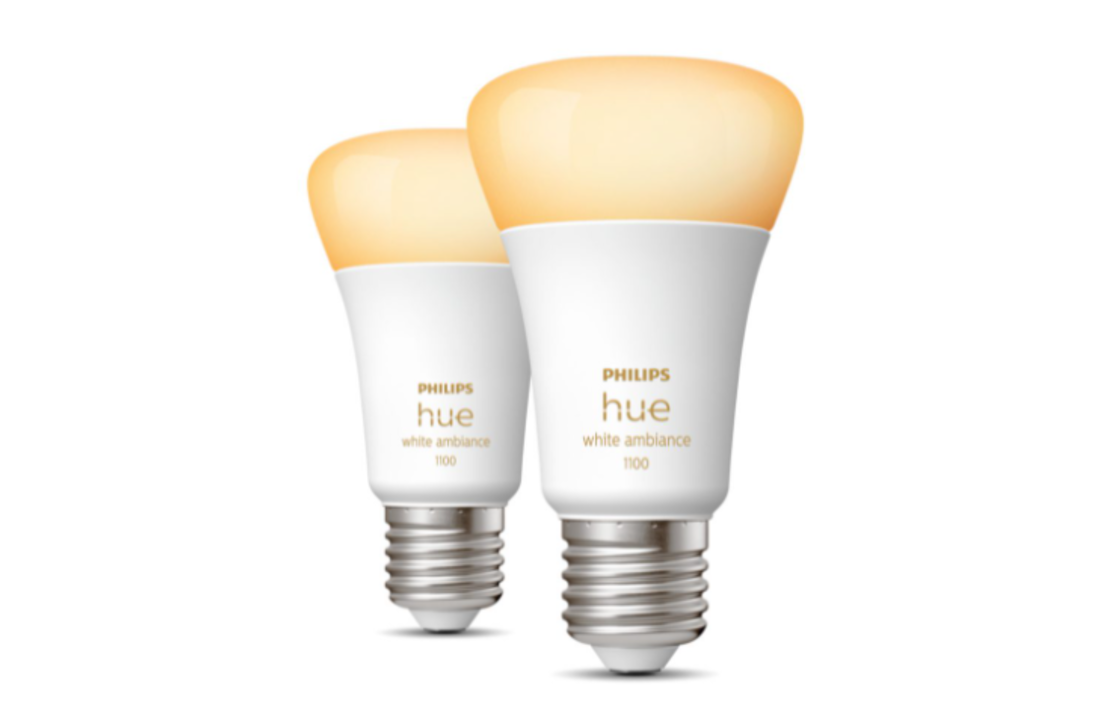Philips Hue 2x E27 8WA60 White Ambiance Duo Pack - Slimme lamp