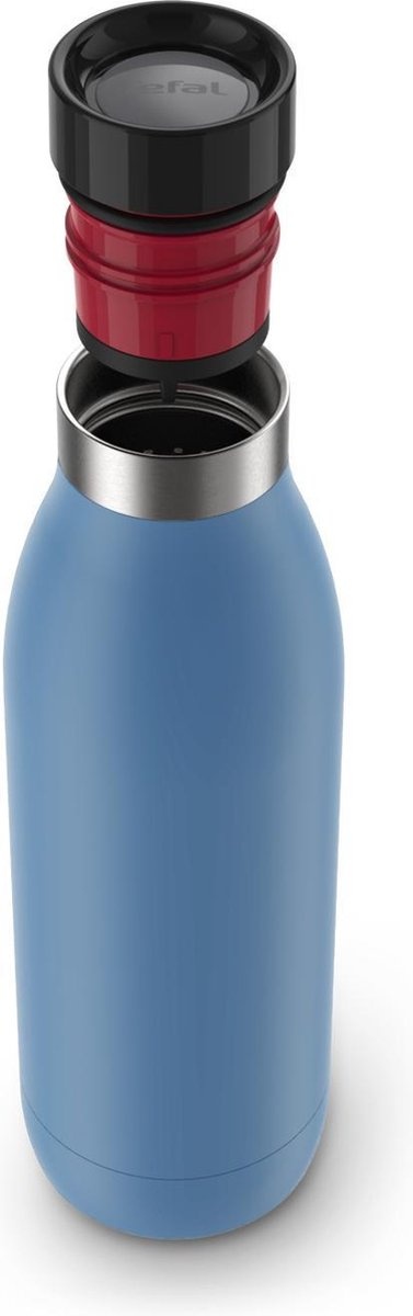 Tefal Bludrop Basic 0,5L RVS/Blauw - Drinkfles