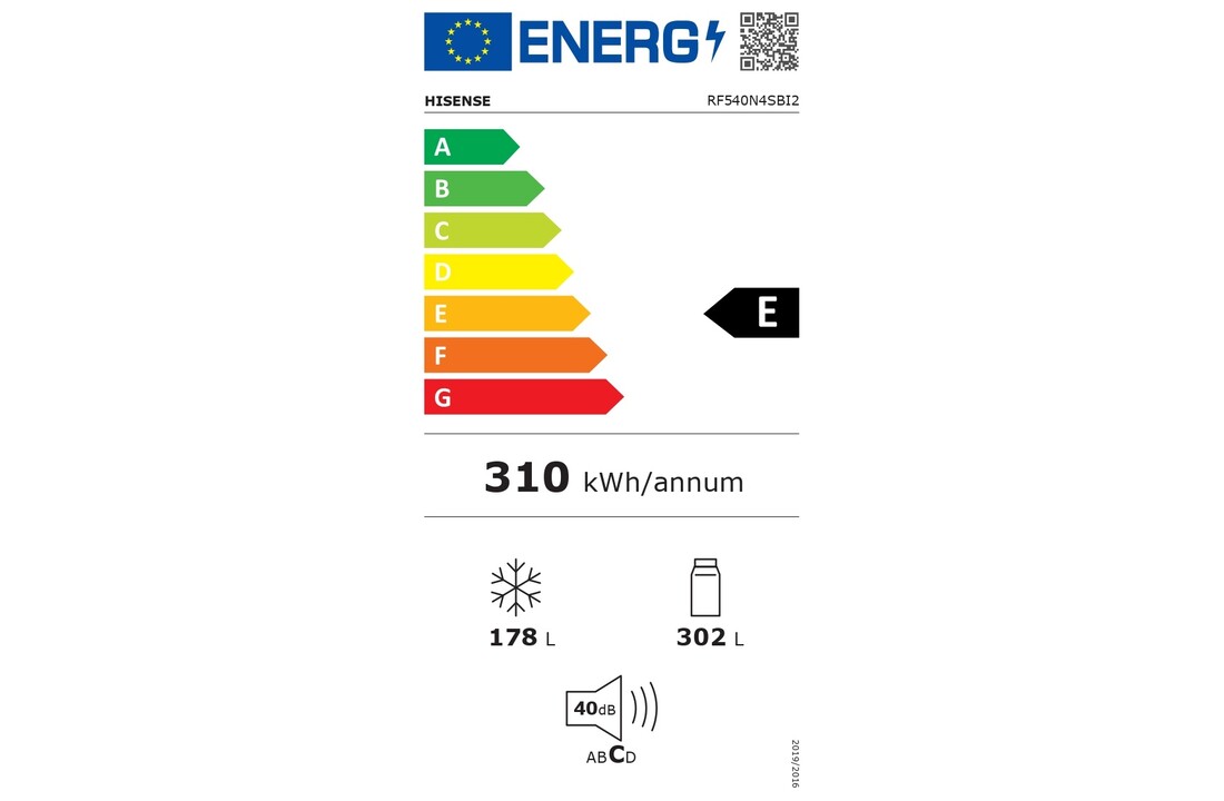 Hisense RF540N4SBI2 - Amerikaanse koelkast