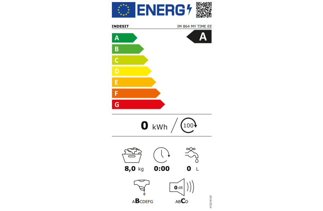 Indesit IM 864 MY TIME EE - Wasmachine