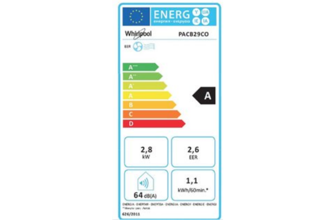 Whirlpool PACB29CO - Mobiele airco