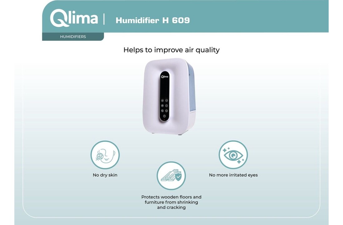 Qlima H 609 - Luchtbevochtiger
