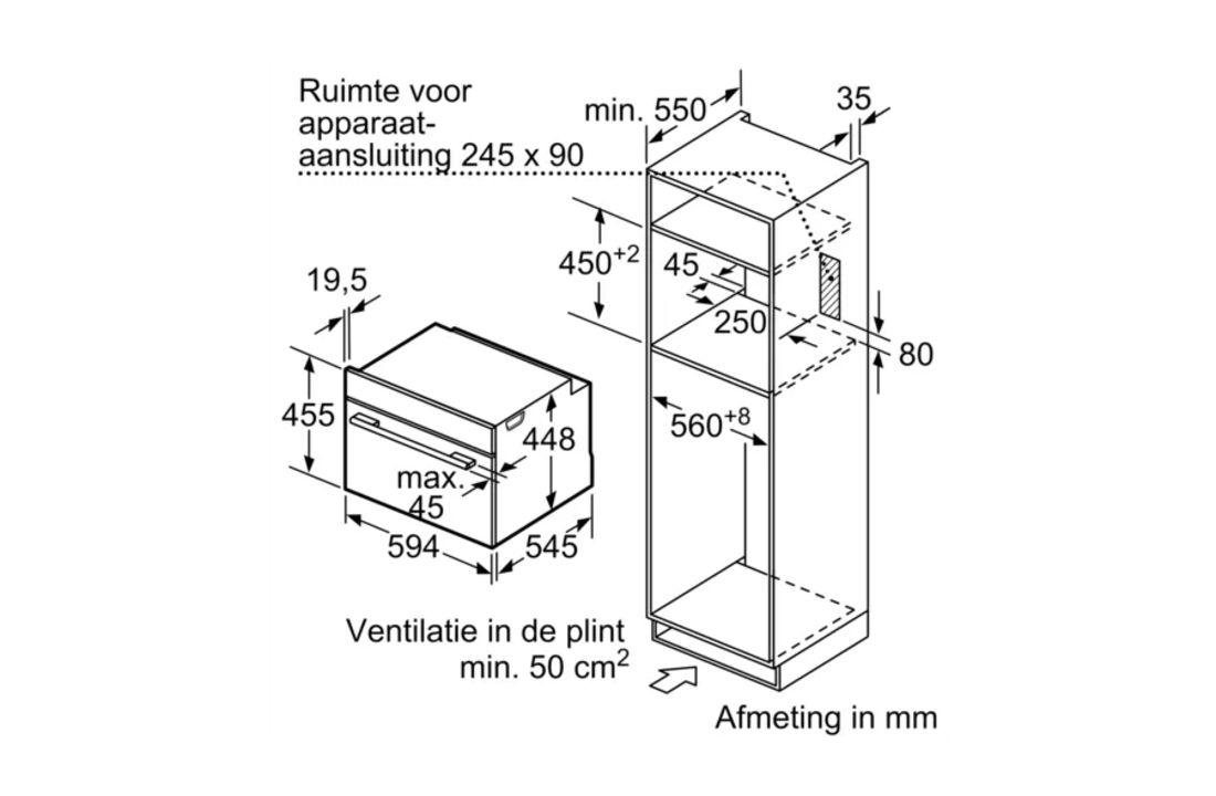 Bosch CFA634GS1 - Inbouw magnetron