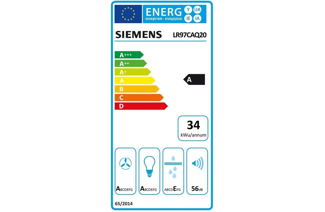 Siemens LR97CAQ20 - Plafond afzuigkap