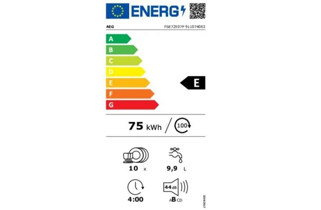 AEG FSE72507P - Inbouw vaatwasser