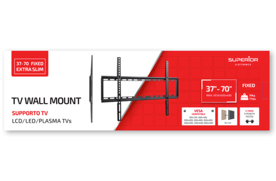 Superior Electronics SUPSTV006 Muurbeugel 37-70 inch - TV muurbeugel