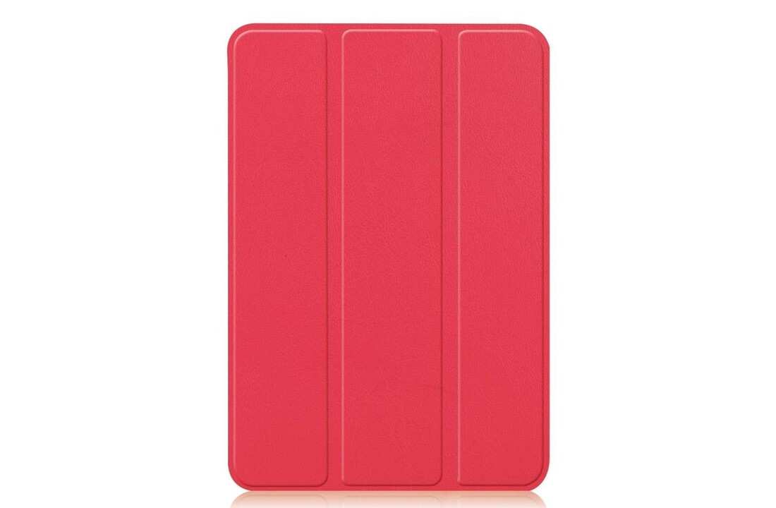 Just in Case iPad Mini 2022 (6th Gen) - Smart Tri-Fold Case - Rood - Beschermhoes